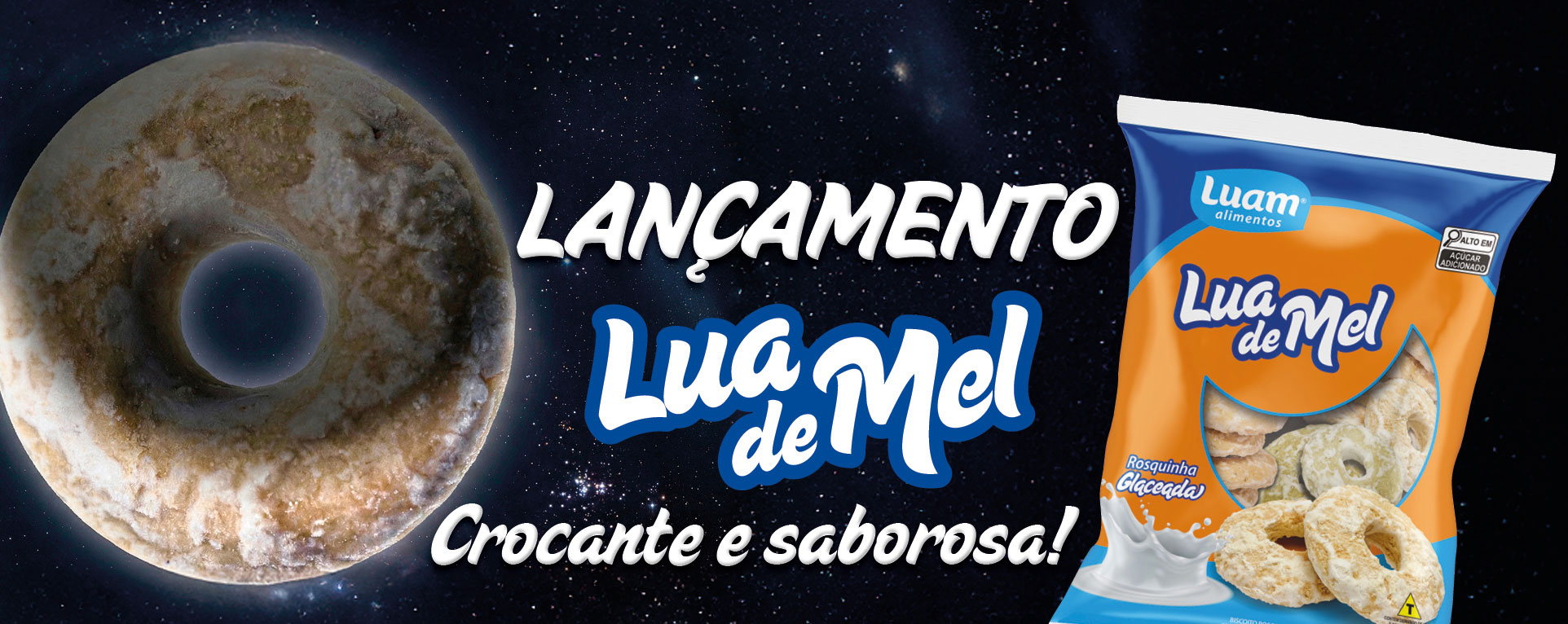 Lançamento Luam: rosquinha glaceada em novo pacote